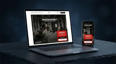 Разработка сайта барбершопа Shaver Family в Кирове на Tilda — SEO и интеграция Yclients